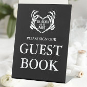 Til Death Black Gothic'結婚s Sign Our Guest Book 台座サイン