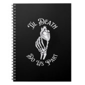 Til Death Do私たちパーツ骨格手の保持Anatomi ノートブック (正面)