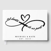 Til Death Do Usパーツインフィニティシンボルハート結婚ズ ゲストブック (正面)