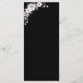 Til Death Do Usパーティーゴシックフローラブラック結婚ズ メニュー (裏面)