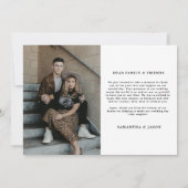 Til Death Do Usパーティーゴシック結婚の写真 サンキューカード (裏面)