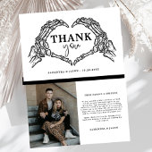 Til Death Do Usパーティーゴシック結婚の写真 サンキューカード