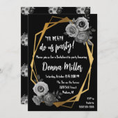 Til Death Do Usパーティー、フローラバチェロレッテ 招待状 (正面/裏面)