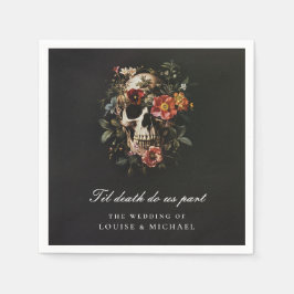 Til Death Do Usパートスカルゴシック結婚ズ スタンダードカクテルナプキン