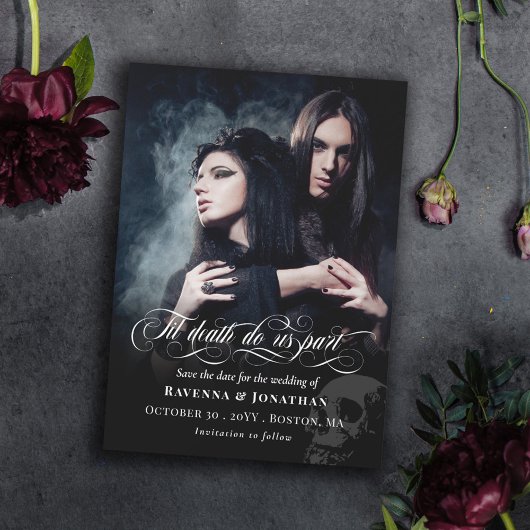 Til Death Do Usパートスカル写真Save the Date セーブザデート