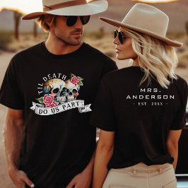 Til Death Do Usパートスカル&バラミセス結婚ズ Tシャツ