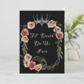 Til Death Do Usパートバラハロウィンエレガントゴシック 招待状 (スタンド正面)