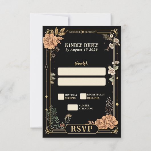 Til Death Do UsパートRSVP 出欠カード (正面)