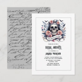 "Til Death Do Us Part" ゴシック・ブライダルシャワー 招待状