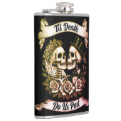 Til Death Do Us Part：新郎新婦スケルトン フラスク (右)