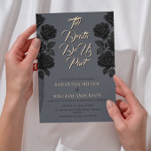 Til Death Do Us Part Blackバラゴシック結婚ズ 招待状