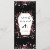 Til Death Do Us Part Black Gothic'結婚s Menu メニュー (裏面)