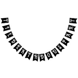 Til Death Do Us Part Black Gothic バンティングフラッグ