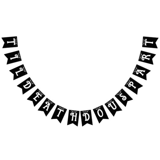 Til Death Do Us Part Black Gothic バンティングフラッグ (全)