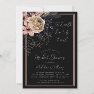 Til Death Do Us Part Bridal Shower Invitation 招待状