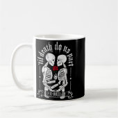 Til Death Do Us Part Couple Skeleton Halloween Men コーヒーマグカップ (左)