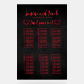 Til Death Do Us Part Darkゴシックムーディシーティングチャート アクリルサイン (正面)