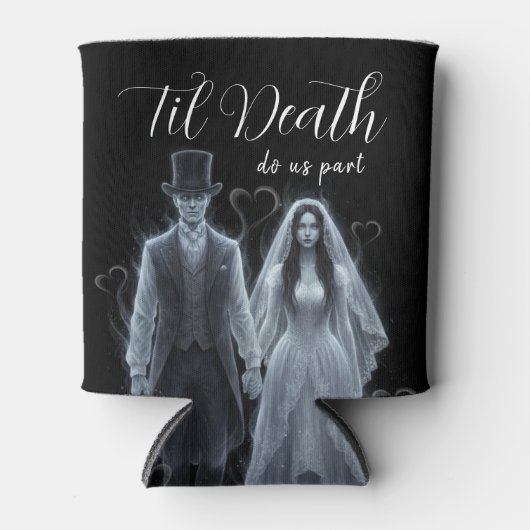 Til Death Do Us Part Ghost Gothic Wedding 缶クーラー (正面)