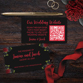 Til Death Do Us Part Gothicバラエンクロージャカード 名刺