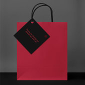 Til Death Do Us Part Gothic Black and Red Rose フェイバータグ