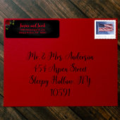 Til Death Do Us Part Gothic Black with Red Roses ラベル