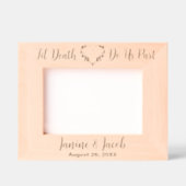 Til Death Do Us Part Gothic Moodyカスタムウェディング レーザー彫刻フレーム (正面)