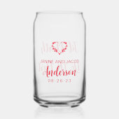 Til Death Do Us Part Gothic Moody Black and Red ガラス缶 (正面)