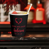 Til Death Do Us Part Gothic Moody Black and Red 紙コップ