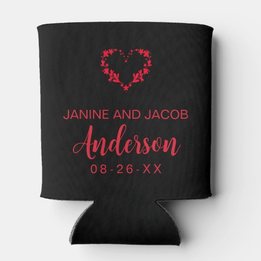 Til Death Do Us Part Gothic Moody Black and Red 缶クーラー (裏面)