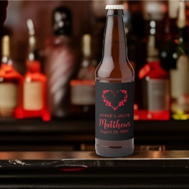 Til Death Do Us Part Gothic Redフローラハート ビールラベル