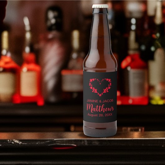 Til Death Do Us Part Gothic Redフローラハート ビールラベル