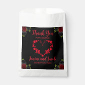 Til Death Do Us Part Gothic Red and Blackバラ フェイバーバッグ (正面)