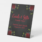 Til Death Do Us Part Gothic Red Roseテーブル番号 台座サイン (正面)