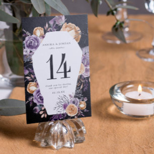 'Til Death Do Us Part Halloween Wedding テーブルナンバー