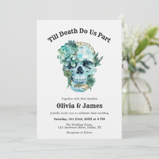 Til Death Do Us Part Photo 結婚 Halloween's 招待状 (スタンド正面)