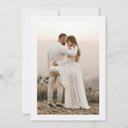 Til Death Do Us Part Photo 結婚 Halloween's 招待状 (裏面)