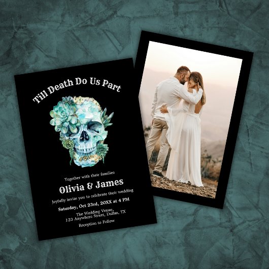 Til Death Do Us Part Photo 結婚 Halloween's 招待状