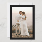 Til Death Do Us Part Photo 結婚 Halloween's 招待状 (裏面)