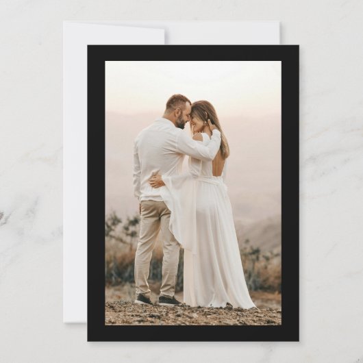 Til Death Do Us Part Photo 結婚 Halloween's 招待状 (裏面)