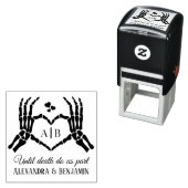 Til Death Do Us Part Skeleton Handsハート記号#1 セルフインキングスタンプ (インサイチュ)
