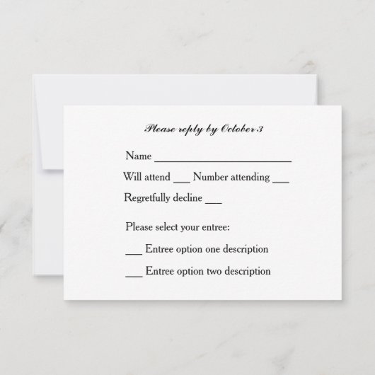 Til Death Do Us Part Skeleton RSVP (裏面)