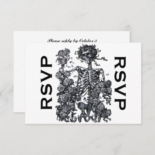 Til Death Do Us Part Skeleton RSVP (正面/裏面)