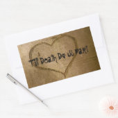 Til Death Do Us Part Stickers Scullフォント 長方形シール (封筒)