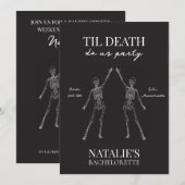 Til Death Do Us Party Bachelorette 招待状 (正面/裏面)