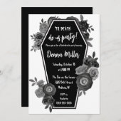 Til Death Do Us Party, Floral Bacherette Party 招待状 (正面/裏面)