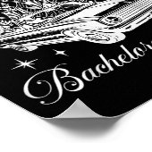 Til Death Do Us Party Retro Halloween Bachelorette ポスター (角)