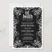 Til Death Photo ゴシックウェディングインビテーション 招待状 (正面)