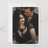 Til Death Photo ゴシックウェディングインビテーション 招待状 (裏面)