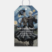 Til Death Skeleton Van Gogh ウェディングサンクスギフト ギフトタグ (裏面)