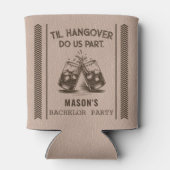 Til Hangover Do Us Part Funny Bachelor Party 缶クーラー (裏面)